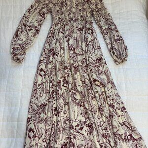 La Ligne Silk Long Sleeved Maxi Dress